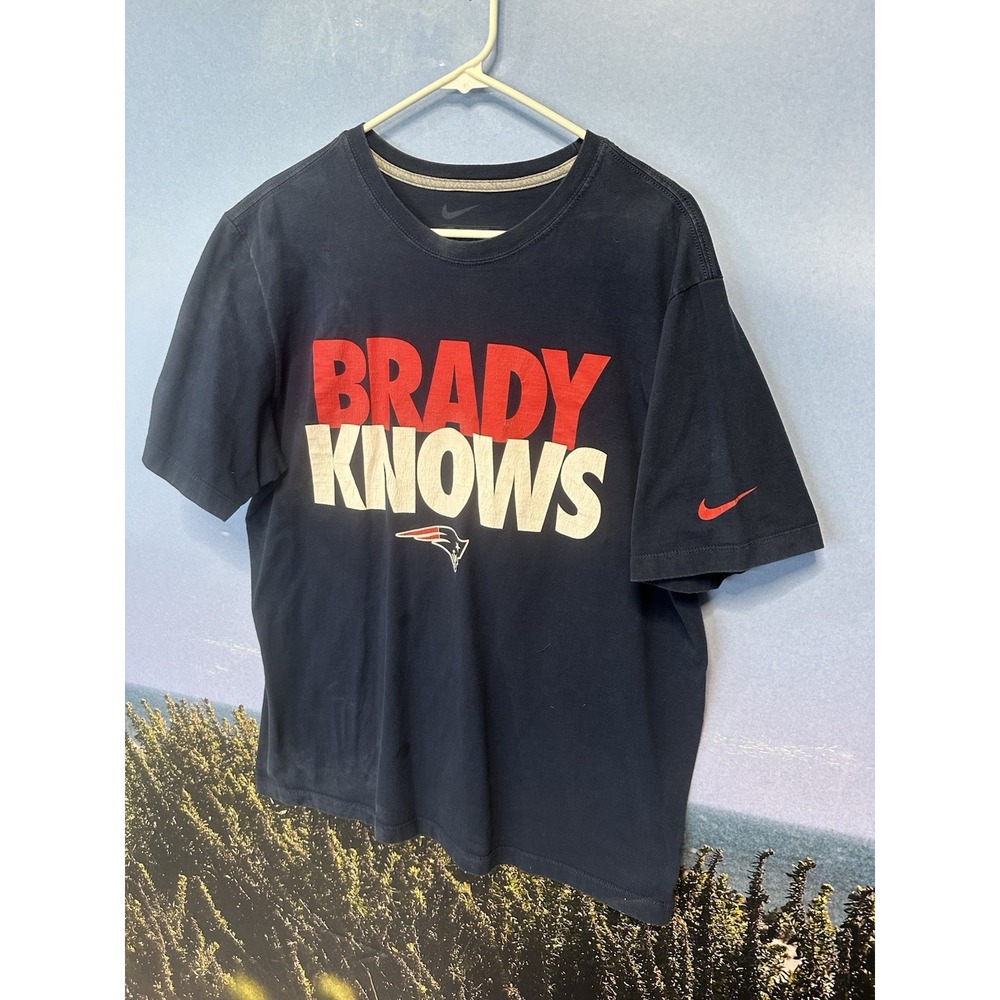 Nike "Brady Knows" T-Shirt Pats Patriots‎ XL